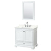 Custom image for White with Polished Chrome Trim / Giotto Quartz, Rectangular Sink / 24