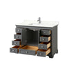Custom image for Dark Gray with Polished Chrome Trim / Giotto Quartz, Rectangular Sink / No Mirror