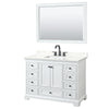 Custom image for White with Matte Black Trim / Giotto Quartz, Rectangular Sink / 46