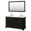 Custom image for Dark Espresso with Polished Chrome Trim / Giotto Quartz, Rectangular Sink / 58