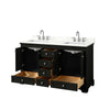 Custom image for Dark Espresso with Polished Chrome Trim / Giotto Quartz, Rectangular Sink / No Mirror