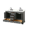 Custom image for Dark Gray with Matte Black Trim / Giotto Quartz, Rectangular Sink / No Mirror