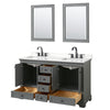 Custom image for Dark Gray with Matte Black Trim / White Quartz, Rectangular Sink / 24