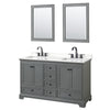 Custom image for Dark Gray with Matte Black Trim / White Quartz, Rectangular Sink / 24