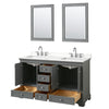 Custom image for Dark Gray with Polished Chrome Trim / White Quartz, Rectangular Sink / 24
