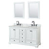 Custom image for White with Matte Black Trim / White Carrara Marble, Oval Sink / 24