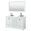 Custom image for White with Matte Black Trim / Giotto Quartz, Rectangular Sink / 58