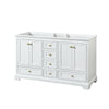 Custom image for White with Brushed Gold Trim / No Mirror