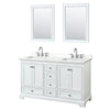 Custom image for White with Polished Chrome Trim / White Quartz, Rectangular Sink / 24