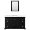 Custom image for Dark Espresso with Polished Chrome Trim / Carrara Cultured Marble, Rectangular Sink / Medicine Cabinet