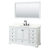 Custom image for White with Matte Black Trim / Giotto Quartz, Rectangular Sink / 58