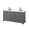 Custom image for Dark Gray with Matte Black Trim / Giotto Quartz, Rectangular Sink / No Mirror