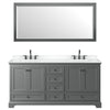 Custom image for Dark Gray with Matte Black Trim / White Cultured Marble, Rectangular Sink / 70