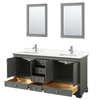 Custom image for Dark Gray with Polished Chrome Trim / Giotto Quartz, Rectangular Sink / 24