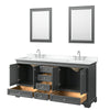 Custom image for Dark Gray with Polished Chrome Trim / White Cultured Marble, Rectangular Sink / 24