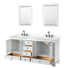 Custom image for White with Matte Black Trim / White Cultured Marble, Rectangular Sink / 24