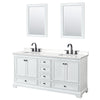 Custom image for White with Matte Black Trim / White Quartz, Rectangular Sink / 24