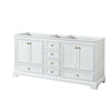 Custom image for White with Brushed Gold Trim / No Mirror