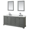 Custom image for Dark Gray with Matte Black Trim / White Carrara Marble, Rectangular Sink / 24