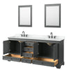 Custom image for Dark Gray with Matte Black Trim / White Cultured Marble, Rectangular Sink / 24