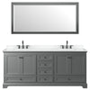Custom image for Dark Gray with Matte Black Trim / White Cultured Marble, Rectangular Sink / 70