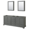 Custom image for Dark Gray with Polished Chrome Trim / Medicine Cabinets