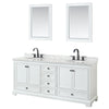 Custom image for White with Matte Black Trim / White Carrara Marble, Oval Sink / 24
