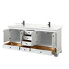 Custom image for White with Matte Black Trim / Giotto Quartz, Rectangular Sink / No Mirror