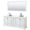 Custom image for White with Matte Black Trim / Giotto Quartz, Rectangular Sink / 70