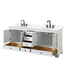 Custom image for White with Matte Black Trim / Giotto Quartz, Rectangular Sink / No Mirror