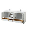 Custom image for White with Polished Chrome Trim / White Cultured Marble, Rectangular Sink / No Mirror