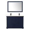 Custom image for Dark Blue with Matte Black Trim / White Quartz / 46