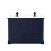 Custom image for Dark Blue with Matte Black Trim / White Quartz / No Mirror