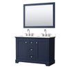 Custom image for Dark Blue with Polished Chrome Trim / White Quartz / 46
