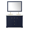 Custom image for Dark Blue with Brushed Gold Trim / Giotto Quartz / 46