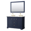 Custom image for Dark Blue with Brushed Gold Trim / Giotto Quartz / 46
