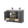 Custom image for Dark Gray with Matte Black Trim / White Cultured Marble / No Mirror