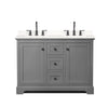 Custom image for Dark Gray with Matte Black Trim / White Quartz / No Mirror