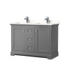 Custom image for Dark Gray with Polished Chrome Trim / White Quartz / No Mirror