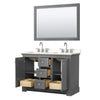 Custom image for Dark Gray with Polished Chrome Trim / White Quartz / 46