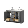 Custom image for Dark Gray with Polished Chrome Trim / White Quartz / No Mirror