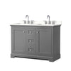 Custom image for Dark Gray with Polished Chrome Trim / White Quartz / No Mirror
