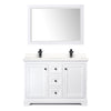 Custom image for White with Matte Black Trim / White Quartz / 46