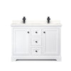 Custom image for White with Matte Black Trim / White Quartz / No Mirror