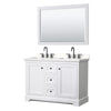 Custom image for White with Matte Black Trim / White Quartz / 46