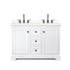 Custom image for White with Matte Black Trim / White Quartz / No Mirror