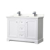 Custom image for White with Polished Chrome Trim / Giotto Quartz / No Mirror