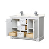 Custom image for White with Polished Chrome Trim / White Quartz / No Mirror