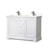Custom image for White with Polished Chrome Trim / White Quartz / No Mirror