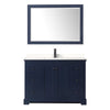 Custom image for Dark Blue with Matte Black Trim / White Quartz / 46